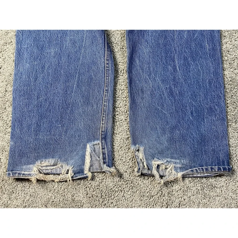 Vintage Levis 501xx Button Fly Jeans Mens 38x29 Blue Straight Made in USA 90s